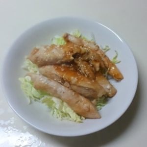 鶏ささみのオイスター照り焼き